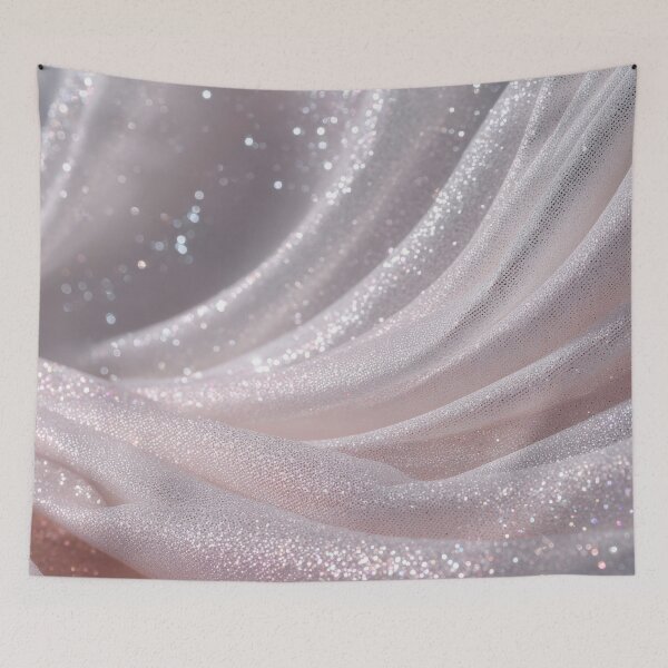 Item preview, Soft pink fabric with glittery shine designed and sold by anytka.