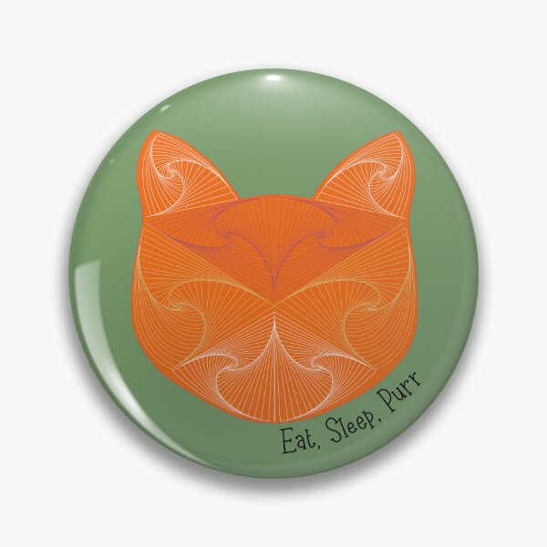 Item preview, Eat Sleep Purr Tangerine designed and sold by PasdeChatDesign.
