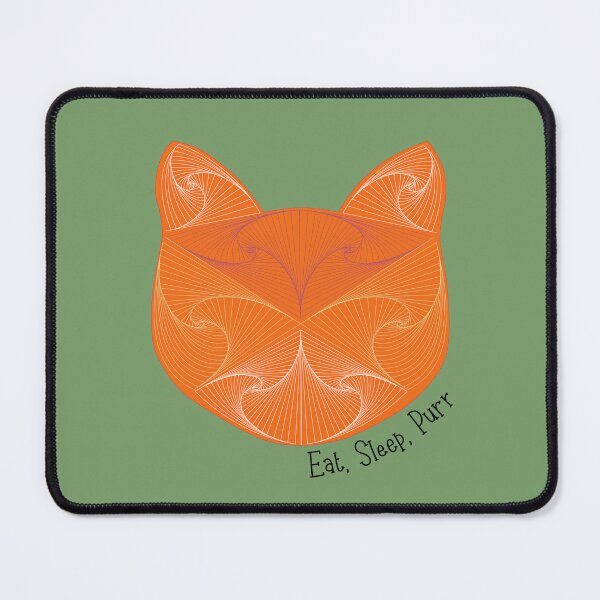 Item preview, Eat Sleep Purr Tangerine designed and sold by PasdeChatDesign.