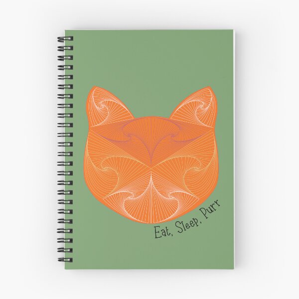 Item preview, Comer Dormir Ronronear Mandarina designed and sold by PasdeChatDesign.