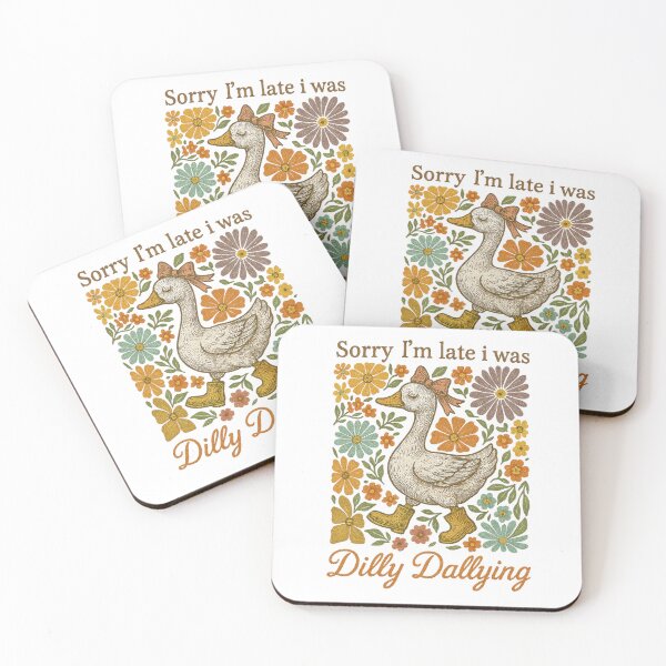 Item preview, Late Was Dilly Saying Vintage Classic I'm Sorry Dallying Retro Funny I designed and sold by PEDDAKAPRADEEP.