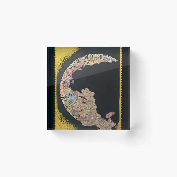 Item preview, Bob Dylan Typographic Abstract Portrait Poster For Retro Art Collectors designed and sold by JuliaJindra.