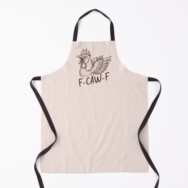 Item preview, F-Caw-F Angry Shouting Chicken Funny Humorous Bird Pun designed and sold by KLArtzStore.