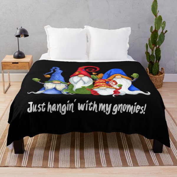 Item preview, Gnomies With Holiday My Happy Vintage Funny Quote Hangin designed and sold by Rackaam777Art.