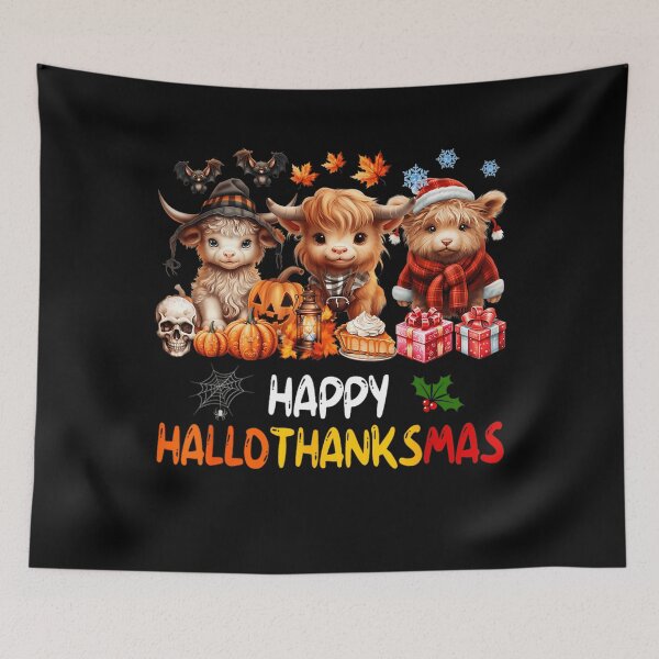 Item preview, Hallothanksmas Christmas 2025 Vintage Tree Happy Merry designed and sold by JamieFmorriSS.