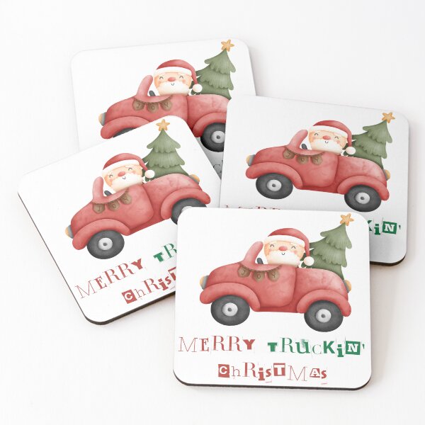 Item preview, Merry Truckin' Christmas  designed and sold by QueenLillyArt.