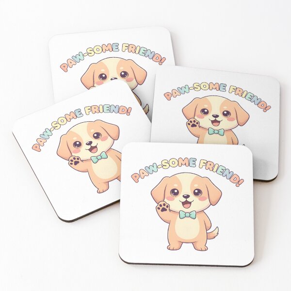 Item preview, Paw-Some Cute Puppy Punny Pals designed and sold by kAdam5.