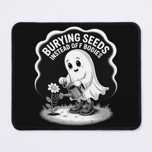 Item preview, Funny Ghost Gardening Burying Seeds Instead of Bodies designed and sold by PeteHomenick.