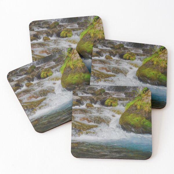 Item preview, Fresh Spring Water over Mossy Rocks in the Kawamata River, Yamanashi, Japan designed and sold by Pix4Japan.