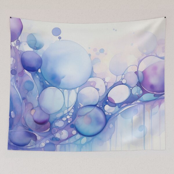 Item preview, Lavender Bubble Drizzle Watercolor Texture designed and sold by anytka.