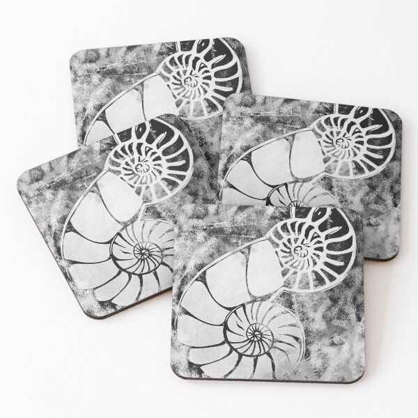 Item preview, Ammonite in monochrome designed and sold by LisaLeQuelenec.