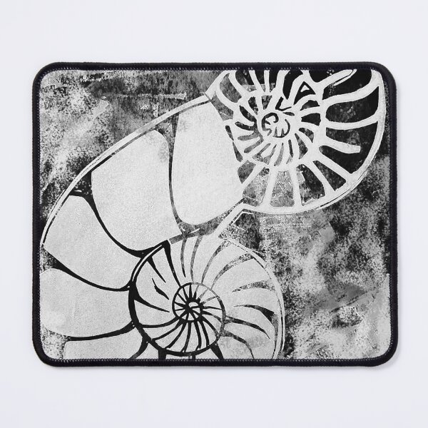 Item preview, Ammonite in monochrome designed and sold by LisaLeQuelenec.