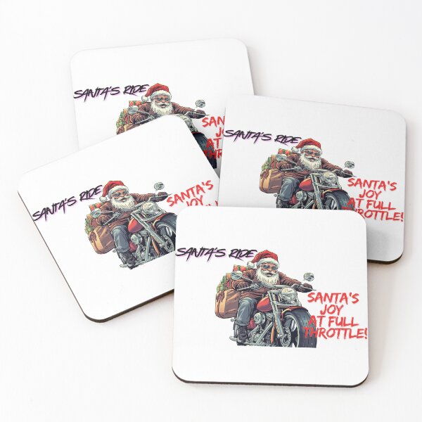 Item preview, Funny Christmas Gift for Motorcyclists- Funny Santa on a Bike  designed and sold by MiloOfficial.