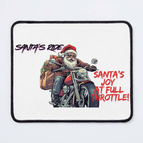 Item preview, Funny Christmas Gift for Motorcyclists- Funny Santa on a Bike designed and sold by MiloOfficial.