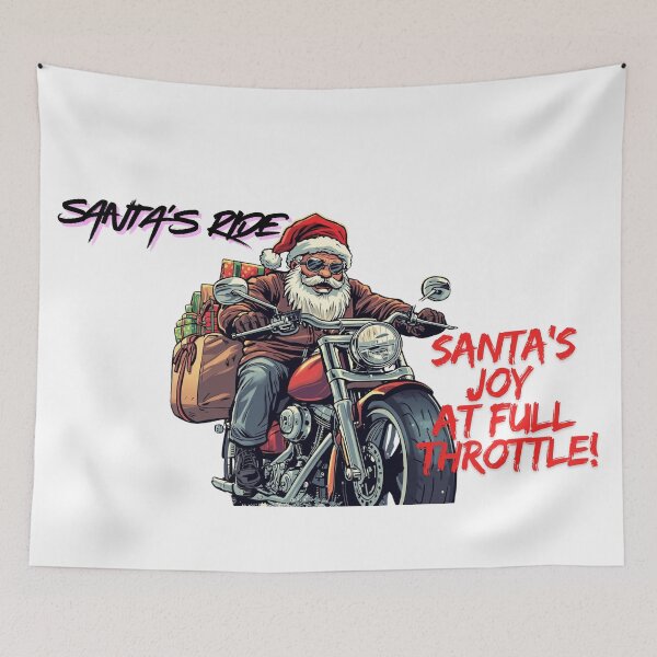 Item preview, Funny Christmas Gift for Motorcyclists- Funny Santa on a Bike  designed and sold by MiloOfficial.