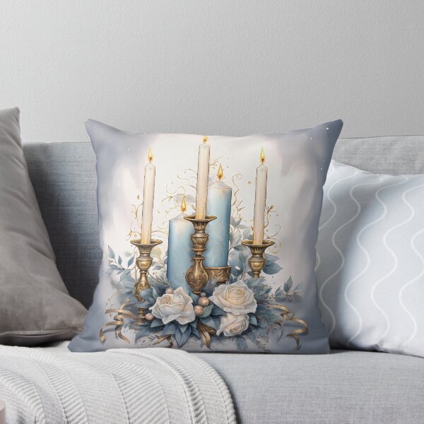 Item preview, Elegantes velas navideñas azules designed and sold by Eclectic Monkey.