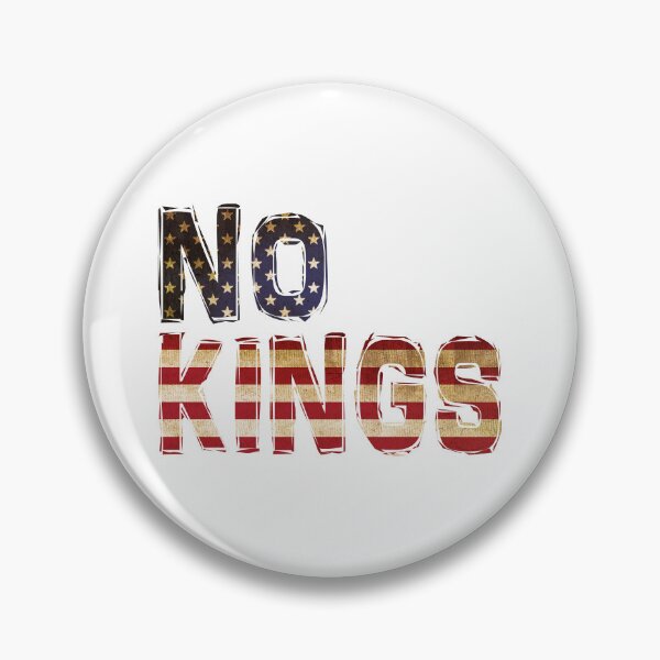 Item preview, No Kings, US flag designed and sold by Delphimages Art.