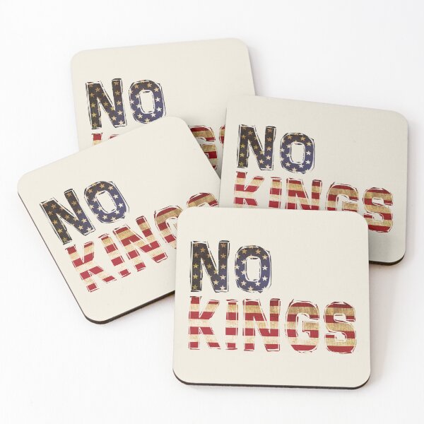 Item preview, No Kings, US flag designed and sold by Delphimages Art.