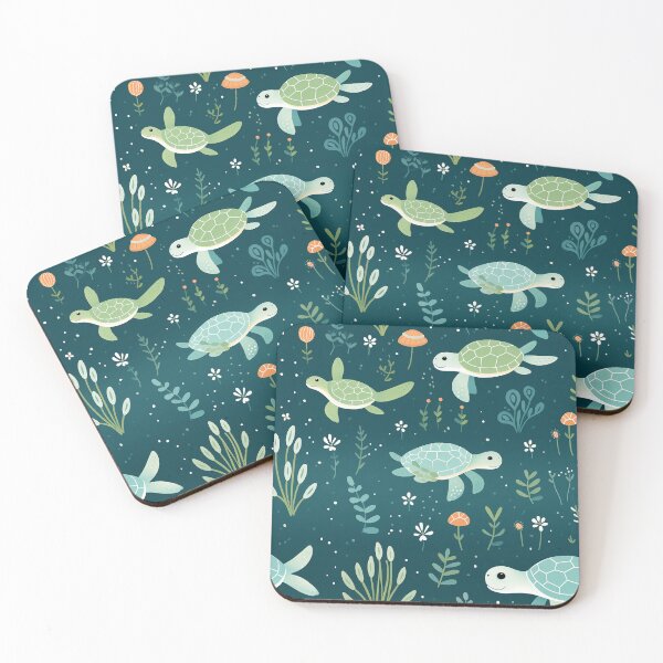 Item preview, Cute Sea Turtle Pattern – Ocean Life Seamless Design for Kids and Nature Lovers designed and sold by TrPatternLab.
