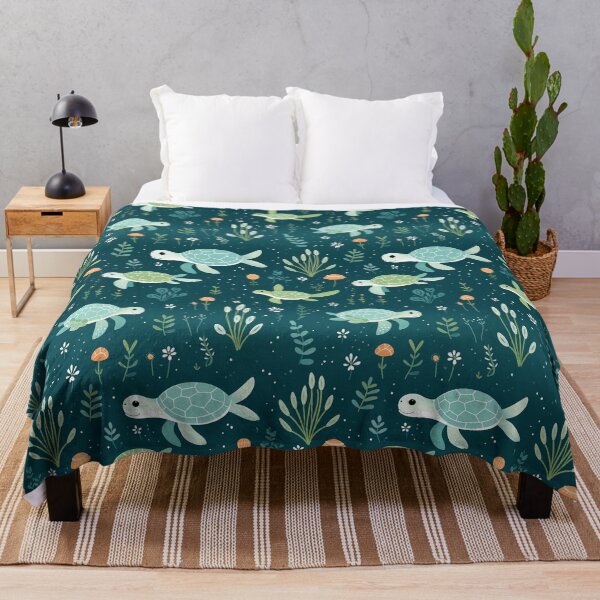 Item preview, Cute Sea Turtle Pattern – Ocean Life Seamless Design for Kids and Nature Lovers designed and sold by TrPatternLab.