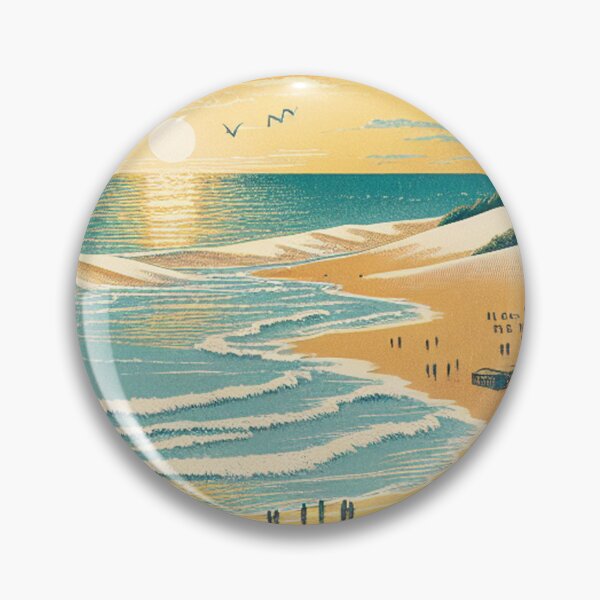 Item preview, Ukiyo-e Woodblock Print of Natal, Brazil – Edo-Style Tropical Coastline designed and sold by Vandy Fullam.