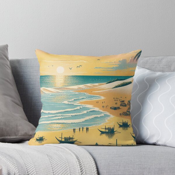 Item preview, Ukiyo-e Woodblock Print of Natal, Brazil – Edo-Style Tropical Coastline designed and sold by Vandy Fullam.
