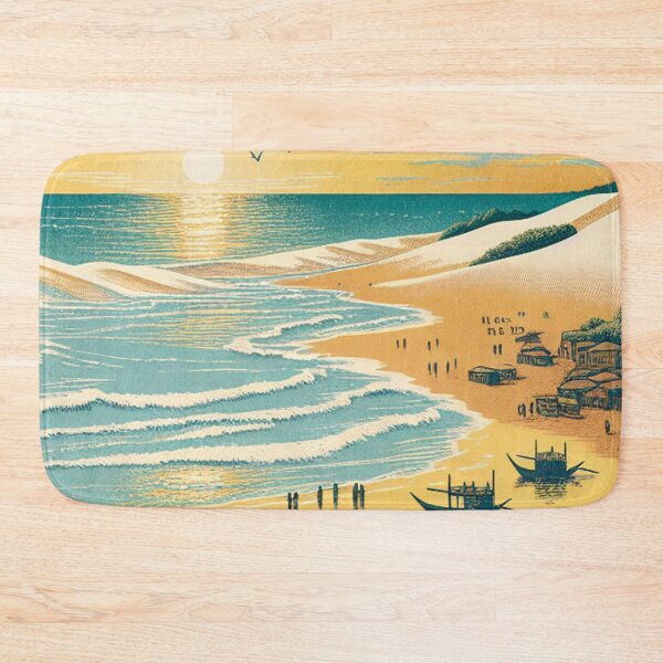 Item preview, Ukiyo-e Woodblock Print of Natal, Brazil – Edo-Style Tropical Coastline designed and sold by Vandy Fullam.