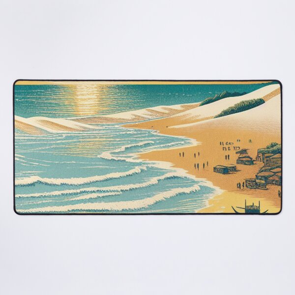 Item preview, Ukiyo-e Woodblock Print of Natal, Brazil – Edo-Style Tropical Coastline designed and sold by Vandy Fullam.