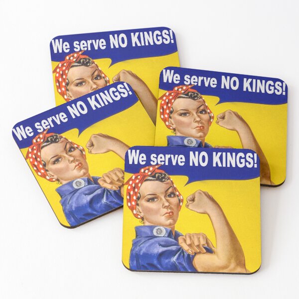 Item preview, Rosie the Riveter, We serve No Kings designed and sold by Delphimages Art.