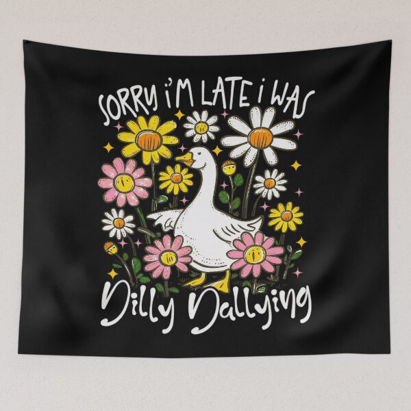 Item preview, I Saying I'm Was Late Classic Funny Sorry Dallying Dilly Retro Vintage designed and sold by PEDDAKAPRADEEP.