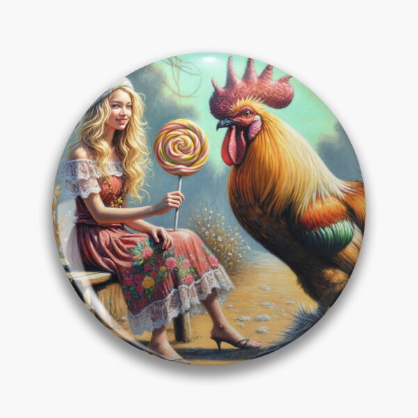Item preview, Rooster is Given a Lollipop designed and sold by M-Y-A-R-T-.