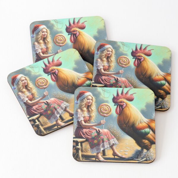 Item preview, Rooster is Given a Lollipop designed and sold by M-Y-A-R-T-.