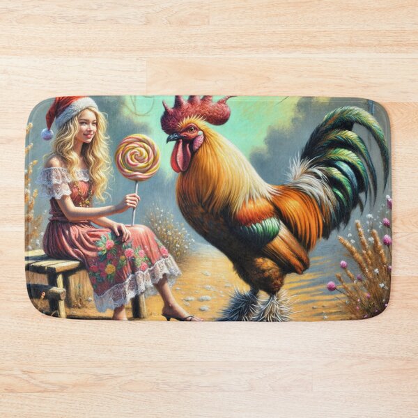 Item preview, Rooster is Given a Lollipop designed and sold by M-Y-A-R-T-.