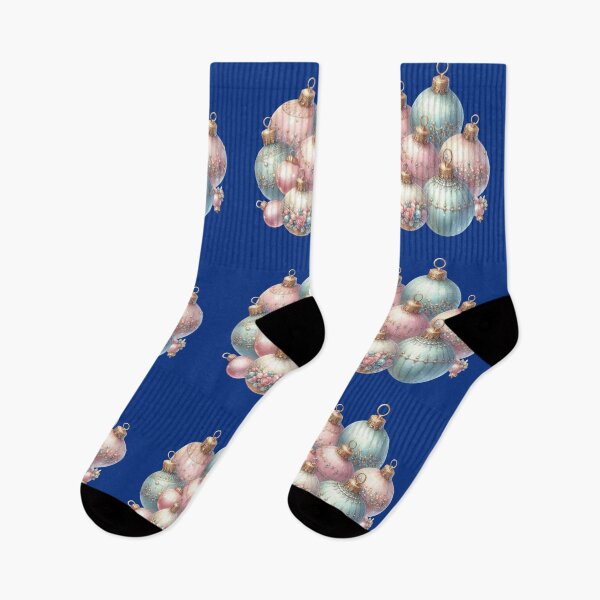 Artikelvorschau, Vintage Weihnachtskugeln Rosa und Blau entworfen und verkauft von NotasCreativa.