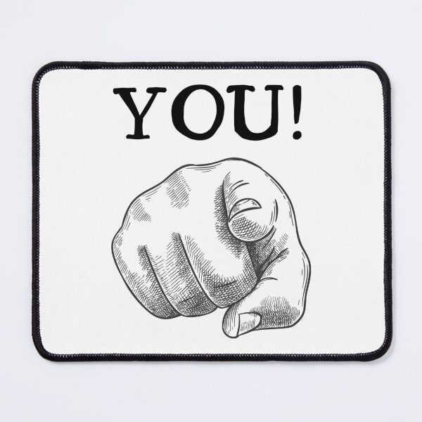 Item preview, Retro Pointing Hand – YOU Vintage Typography Design designed and sold by EVESTUDIOART.
