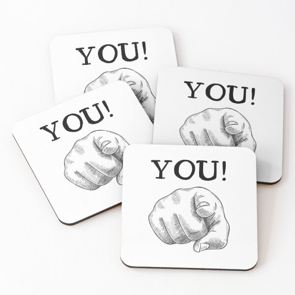 Item preview, Retro Pointing Hand – YOU Vintage Typography Design designed and sold by EVESTUDIOART.