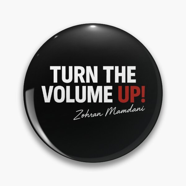 Item preview, Zohran Mamdani Turn The Volume Up Signature designed and sold by gear-posters.