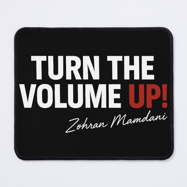 Item preview, Zohran Mamdani Turn The Volume Up Signature designed and sold by gear-posters.