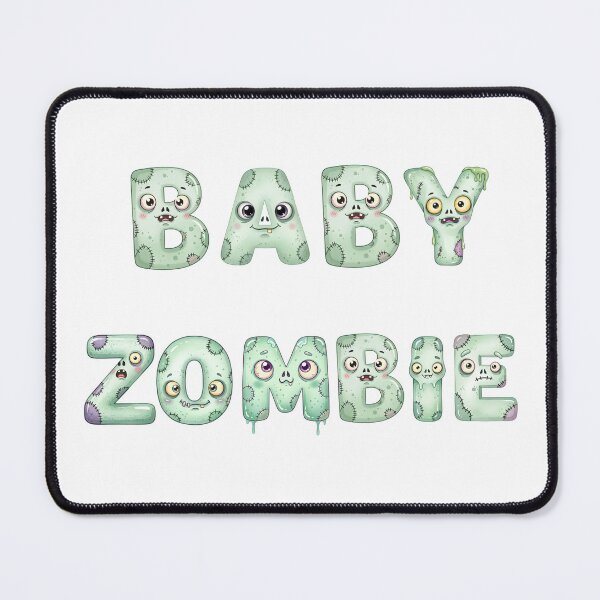 Item preview, Cute Baby Zombie Typography – Adorable Green Zombie Font Design designed and sold by ChibiNekoSpace.