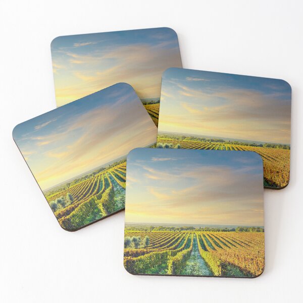 Item preview, Bolgheri vineyards at sunset. Alta Maremma, Tuscany, Italy designed and sold by Stefano Orazzini.
