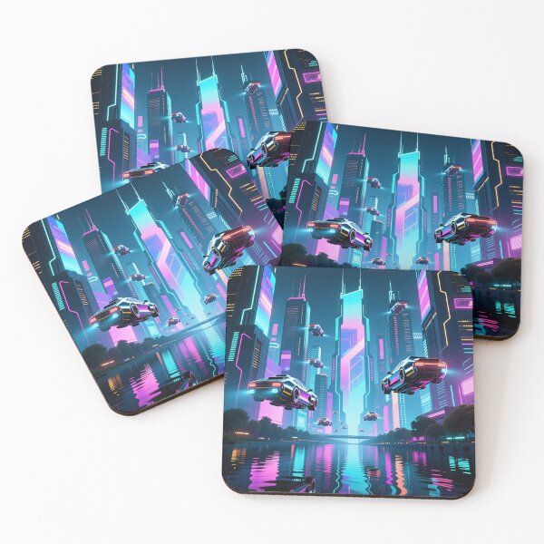 Item preview, Cyberpunk Cityscape designed and sold by VibeFolio.