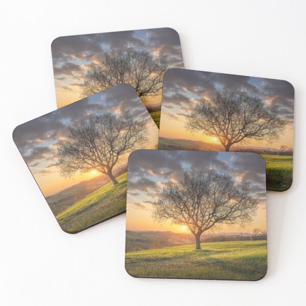 Item preview, Lone tree in a beautiful spring sunset in Tuscany, Italy designed and sold by Stefano Orazzini.