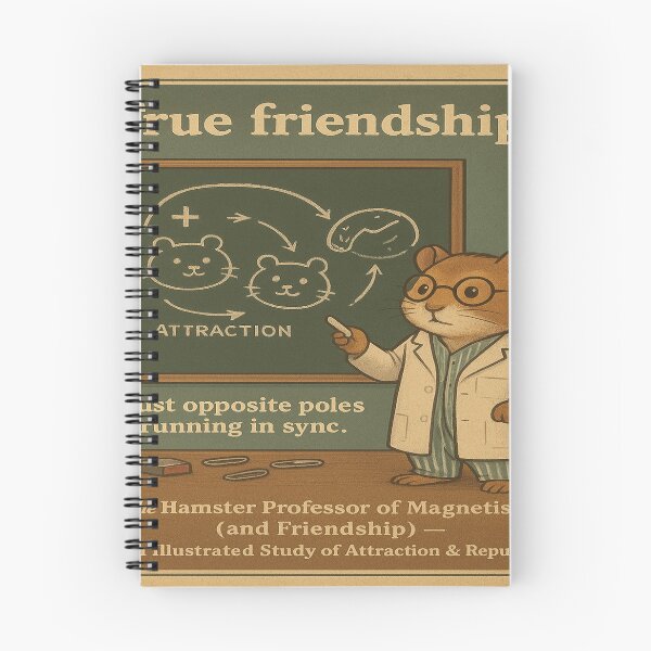 Item preview, The Hamster Professor of Magnetism (and Friendship)  designed and sold by ReineDingo.