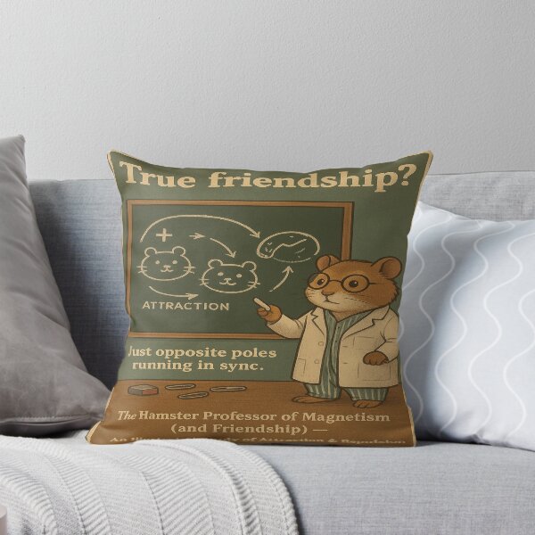 Item preview, The Hamster Professor of Magnetism (and Friendship)  designed and sold by ReineDingo.