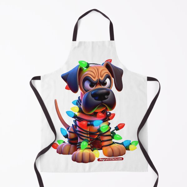 Item preview, Angry Great Dane in Holiday Lights designed and sold by Angry Critters.