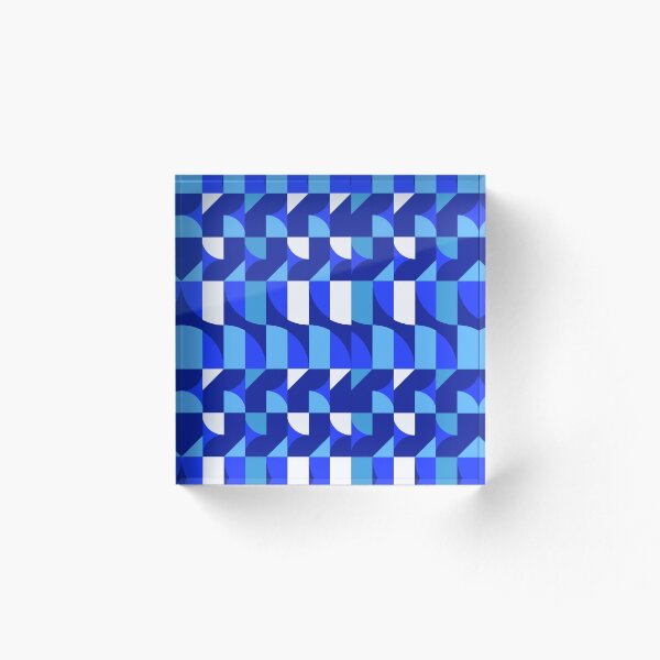 Item preview, PATRÓN GEOMÉTRICO AZUL designed and sold by THEDESIGNERTTY.