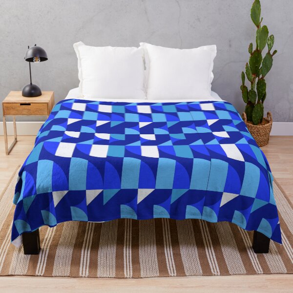 Item preview, BLUE GEOMETRIC PATTERN designed and sold by THEDESIGNERTTY.