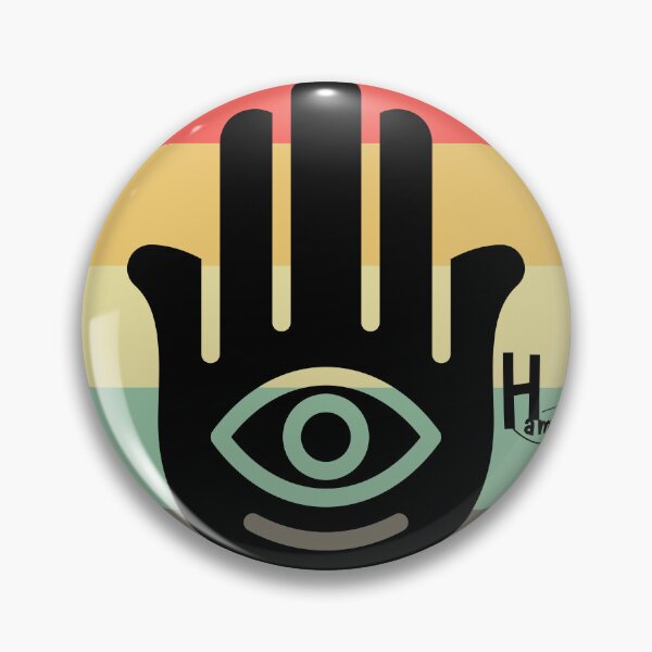 Item preview, Hamsa Retro Eye – Vintage Protective Hand Design designed and sold by JuanaDesigns.