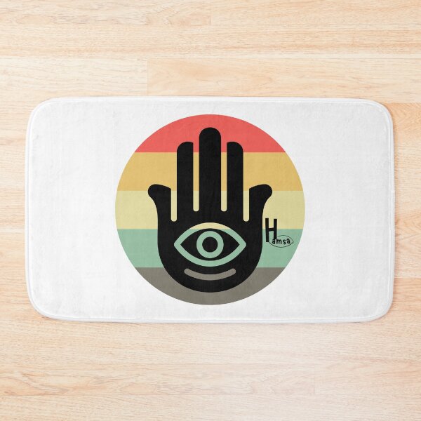 Item preview, Hamsa Retro Eye – Vintage Protective Hand Design designed and sold by JuanaDesigns.