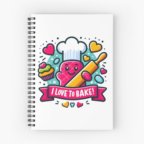 Item preview, Cute Baking Chef with Rolling Pin - I Love to Bake! designed and sold by The-T-In-Retro.
